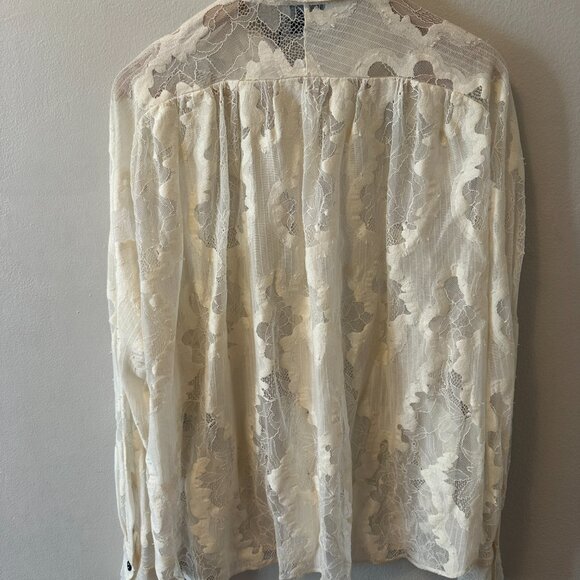 Rachel Comey Becker Top Ripple Lace Cream Womens sz Small - Picture 3 of 4